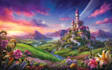 create fantasy landscape concept art