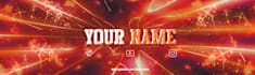 make professional youtube banners for gaming, anime, etc