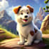 disney style pet portrait