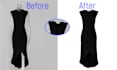 do invisible image mannequin ghost,neck joint wrinkle remove
