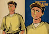 draw a potrait in a comic or cartoon style