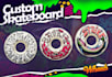 make custom illustration skateboard wheels