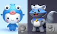 design 3d characters modeling for mascot, animation, and game