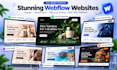 design or clone webflow landing page, develop webflow website or webflow website