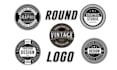 design clean badge, patch, round sticker, label, circular round, logo design