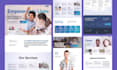 design a website for real estate, construction, logistics, healthcare in figma