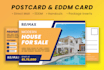 design urgent postcard, eddm postcard, direct mail