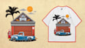 draw illustration vintage retro car