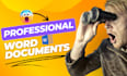 design professional ms word documents