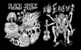 create an original illustration dark art atmosphere