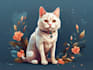 draw dog cat pet portrait vector illustration