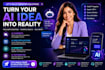build ai chatbot, ai web application, ai website and custom ai solutions