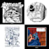 draw a hardcore punk rock chaos graffiti illustrations