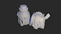create stylized game assets in both lowpoly and highpoly