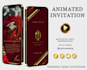 make luxury animated wedding invitations