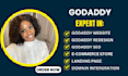 do godaddy website design, godaddy website redesign and godaddy ecommerce store