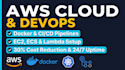 build scalable AWS cloud infrastructure docker ci cd pipelines and devops
