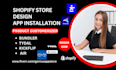 design shopify store product customerizer bundle tydal ryviu air customify app