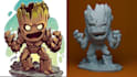 transform your character from 2d to 3d ready for 3d printing