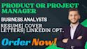 deliver data analysts, it project manager, pmp and consultants resume