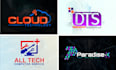 design a modern ai, tech, robotic, app logo