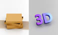 render 3d bottle mockup and cosmetic model