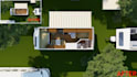 design interior van conversion, caravan, rv, camper and rendering