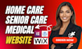 design home care website home care healthcare website medical website home care