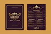 stylish menu layouts printable cafe, restaurant menu design
