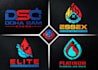 design plumbing, heating, oil gas, air conditioning,  logo