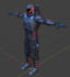 create a lowpoly 3d character model