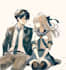 draw aesthetic character, retro anime, line art