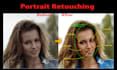 remove flash glare, reflections and headshot, fashion, portrait retouch