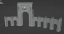 create a 3d printable building model stl for miniature and architecture