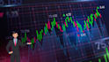 design amazing trading backgrounds with logo and character