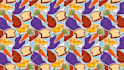 make seamless food patterns