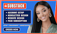 setup substack account substack newsletter design substack beehiiv newsletter