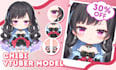 design and rig live2d chibi vtuber model for streaming