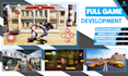 develop and design 2d 3d games mobile console PC on unity