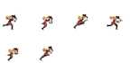 make a pixel art animation or sprites for games