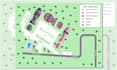 illustrate 2d vector map, city map, campground site