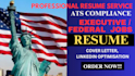 write ats compliance executive or federal USA jobs resume
