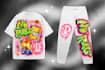 do streetwear design with graffiti airbrush spray paint texture