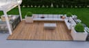 design landscape, backyard, garden, pool and frontyard