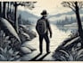 draw illustrations using linocut technique