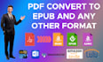 convert PDF to epub and PDF to amazon kindle