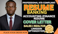 write your professional accountant and banking resume
