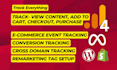 setup facebook pixel conversion API, fix google analytics 4, ecommerce tracking