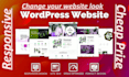 professionally change and customize your wordpress theme