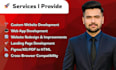 build rebuild full stack website development, front end, backend, html css react